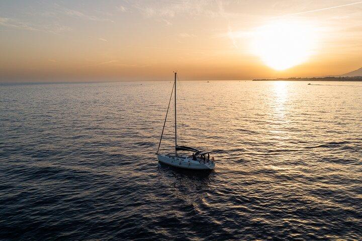 Sunset Sailing along the Marbella coast from Puerto Banus