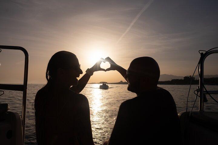 Sunset Sailing along the Marbella coast from Puerto Banus