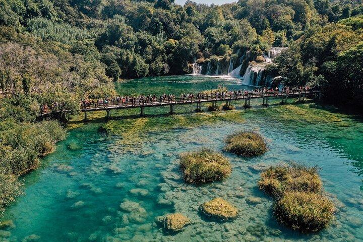 From Split: Krka Waterfalls Tour, Boat Cruise & Swimming