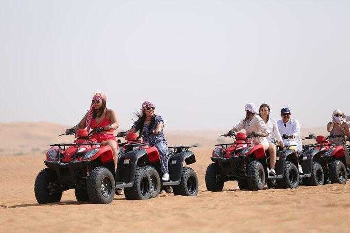 Dubai ATV Self Drive Quad Bike with Camel Ride and SandBoarding