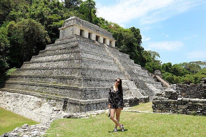 Archaeological Zone of Palenque, Misol-Ha Waterfalls and Agua Azul exit Palenque