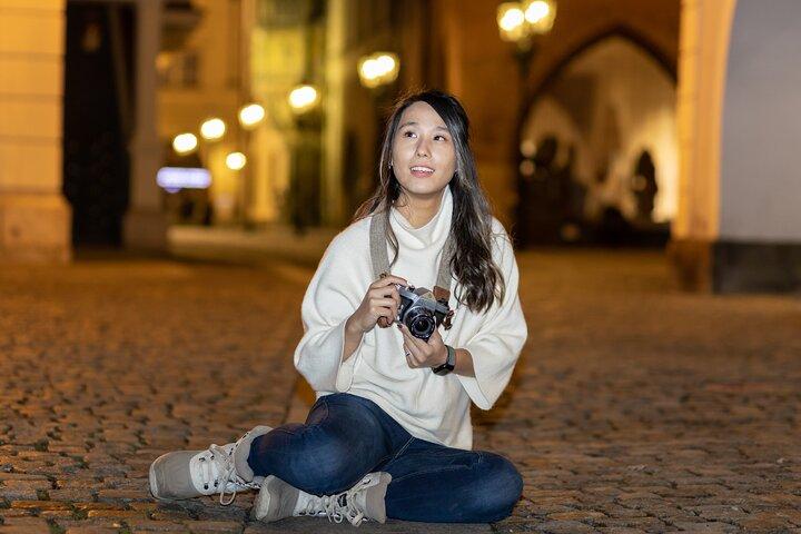 Private Night Lights Photoshoot in Prague
