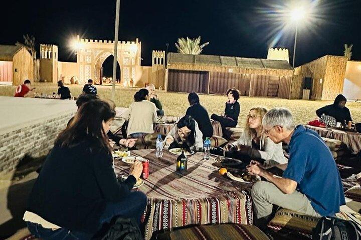 Abu Dhabi Evening Desert Safari with Camel Ride and Dinner