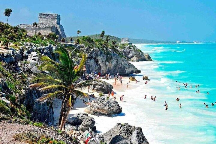 Tulum Ruins visit cenotes house turtle and Sculpture Come to Light
