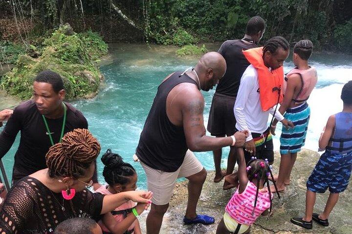 Blue Hole and Bamboo River Rafting in Ocho Rios Jamaica.