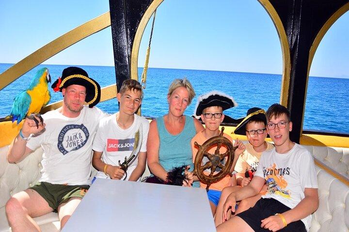 Antalya Lara Pirate Boat Trip w/Soft Drinks, Lunch & Pickup
