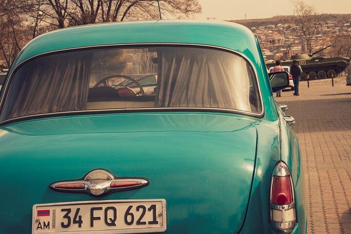 Retro KGB Tour: A Volga 21 Adventure in Yerevan's Soviet Past with photography