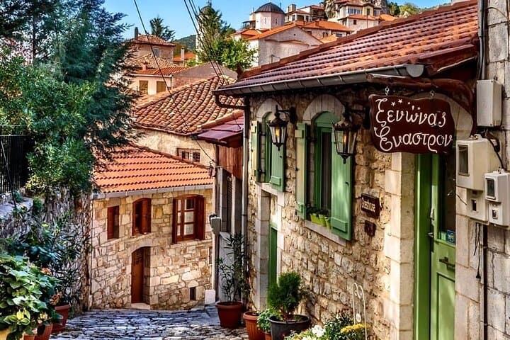 Mt. Villages of Arcadia & Clifftop Monastery Private Day Trip