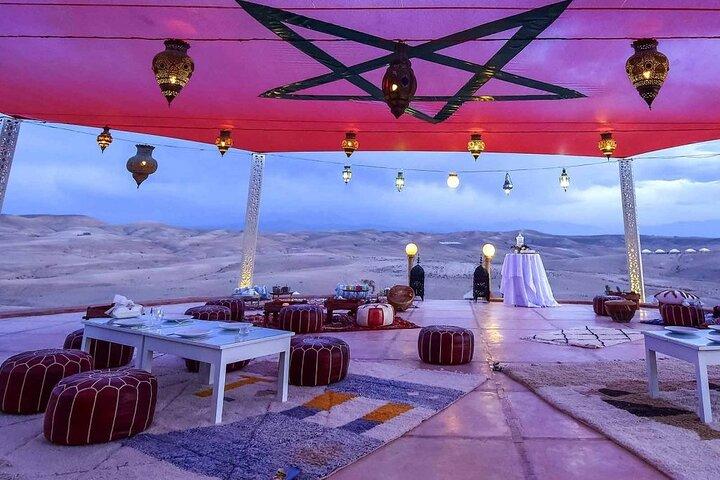 Agafay Desert Shared Tour from Marrakech with Camel & Dinner Show