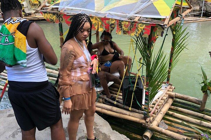 Blue Hole Waterfall and Bamboo River Rafting Ocho Rios Jamaica
