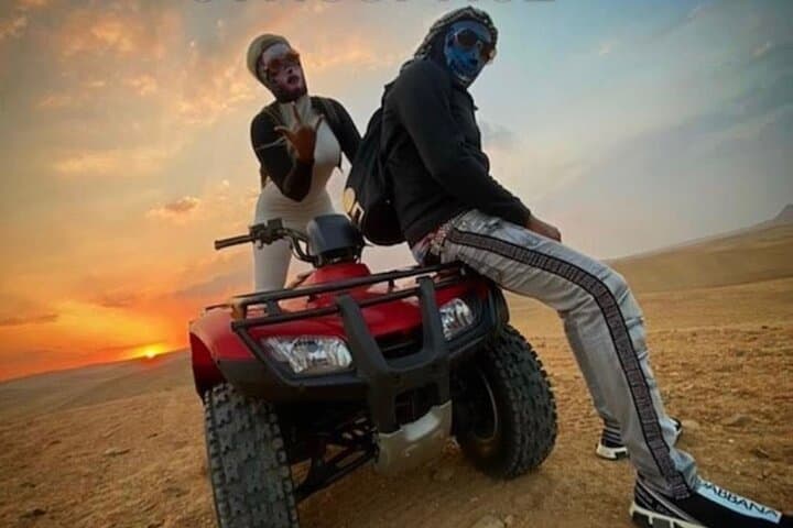 Quad Bike ATV Tours in Desert of Giza Pyramids with Egyptian Tea