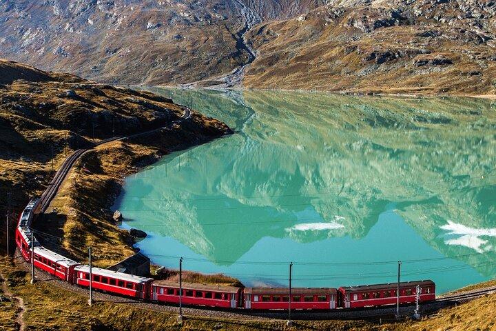 Bernina Red Train with Private Transfer from Varenna Bellagio