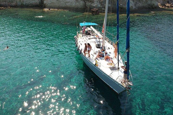 Round of Milos and Poliegos Sailing boat snorkelling cruise