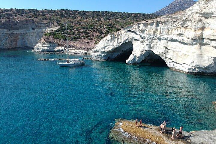 Round of Milos and Poliegos Sailing boat snorkelling cruise