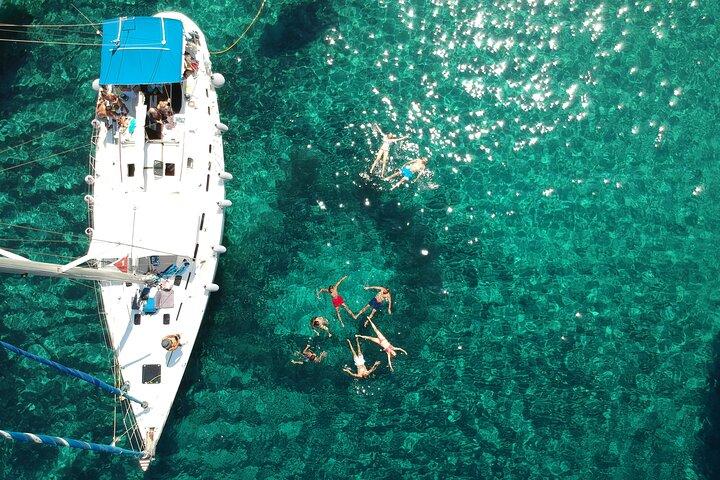 Round of Milos and Poliegos Sailing boat snorkelling cruise