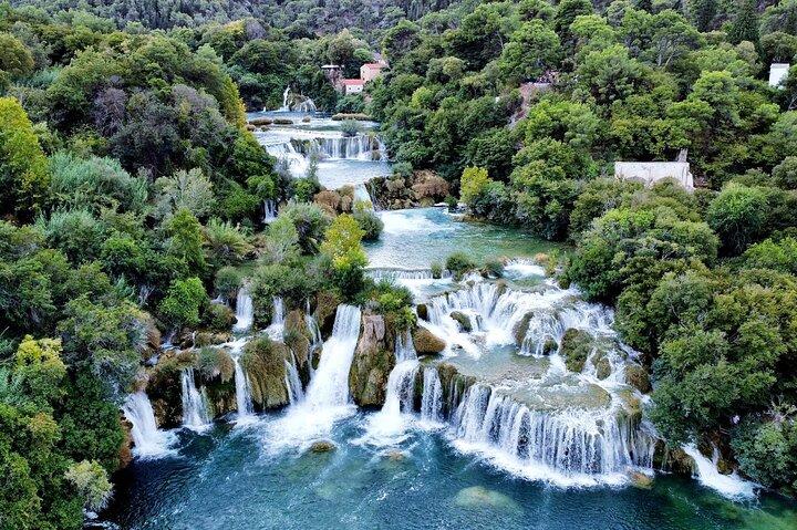 From Split: Krka Waterfalls and Skradin with scenic boat ride