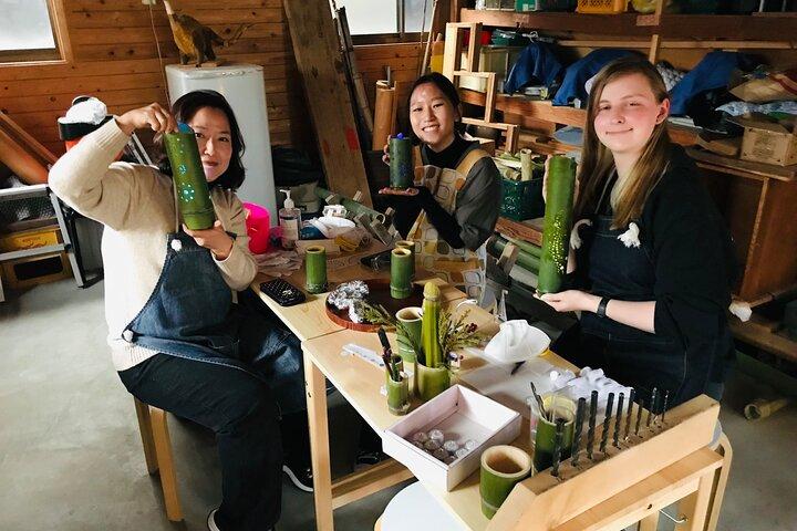 Bamboo LED Lantern Making Experience in Kyoto Arashiyama