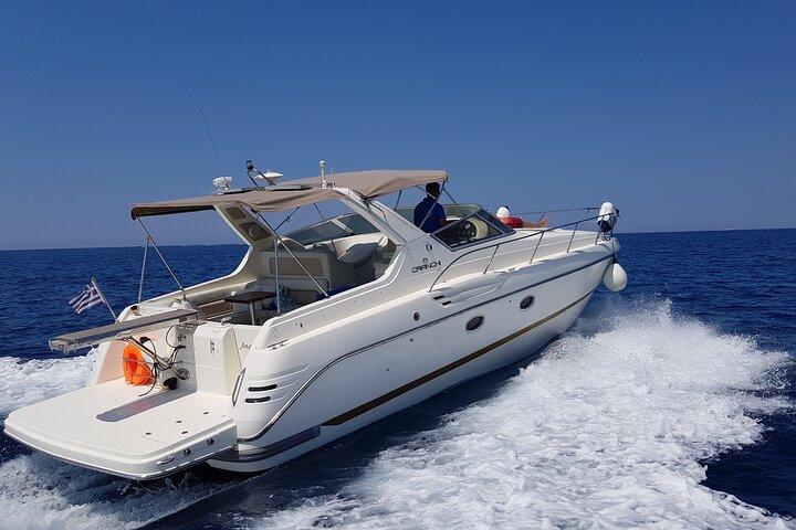 5 Hours Santorini Private Luxury Cruise with BBQ and Drinks