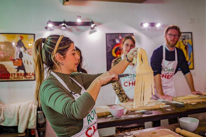Pasta and Tiramisu Cooking Class Near the Colosseum