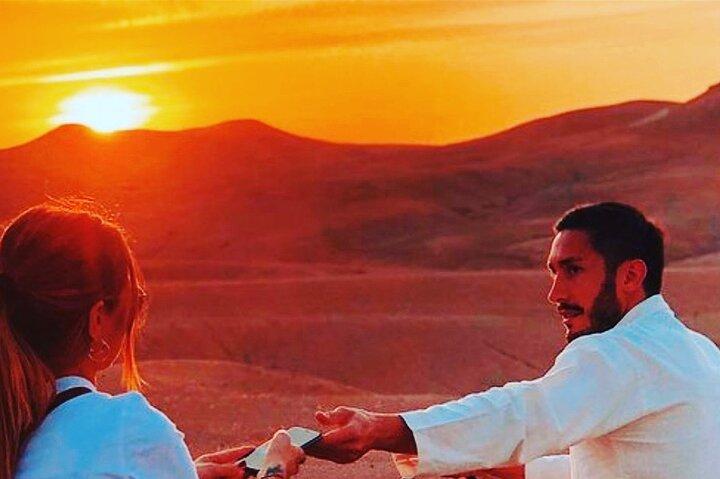 WOW dinner at Agafay Desert with Sunset from Marrakech