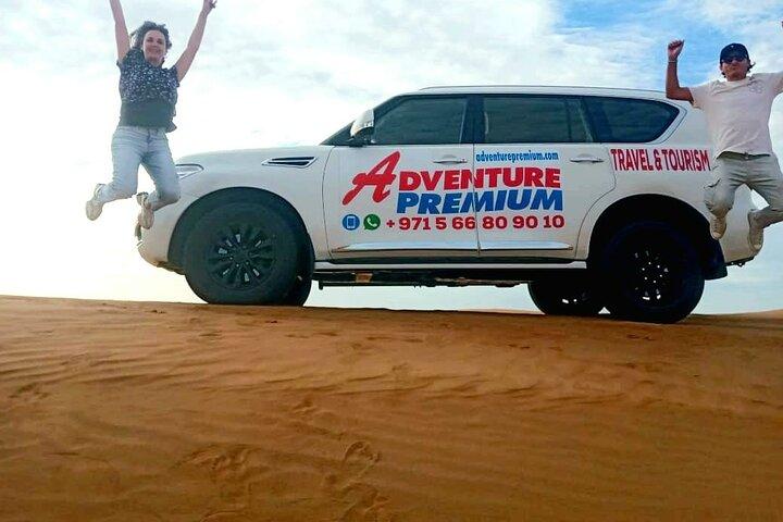 Dubai 4x4 Desert Safari Quad Bike Camel Ride and Sandboarding