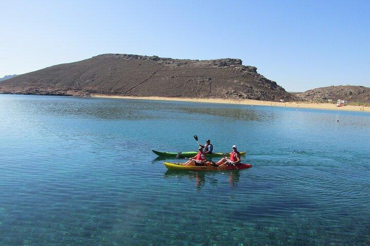 Sea kayaking Mykonos natural beauty beaches