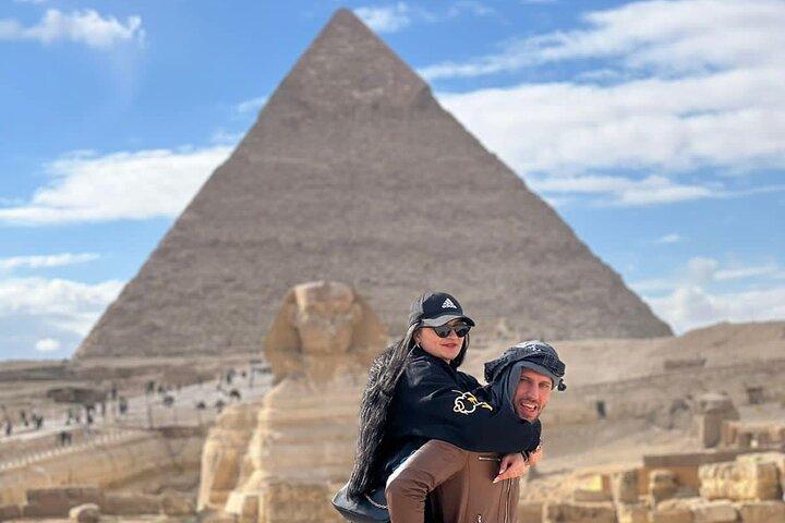 Giza Pyramids,Sphinx,Grand Egyptian Museum,Nile Felucca OR Bazaar