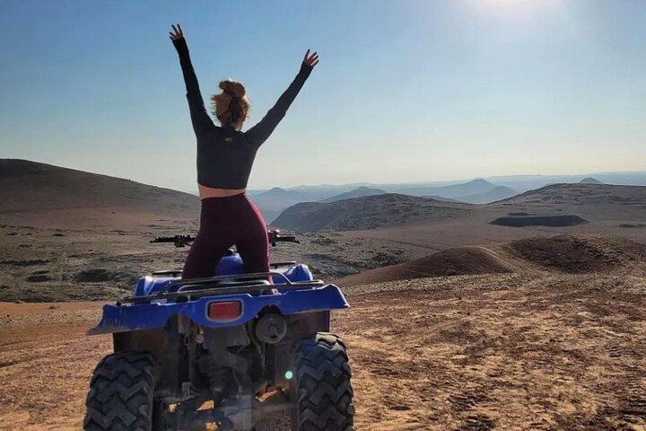 From Marrakech: Agafay Desert Quad Biking at Sunset & Dinner Show
