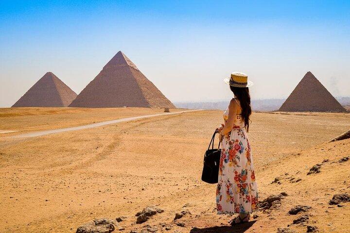 Full Day tour Pyramids sphinx Memphis Saqqara and Dahshor