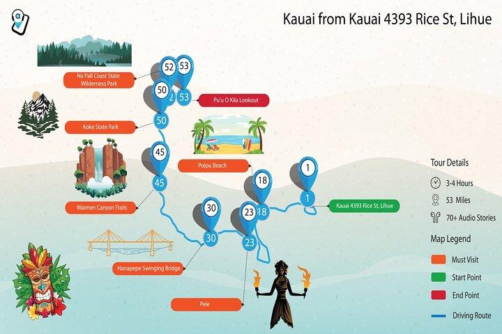 Ultimate Self-Guided Audio Driving Tour of Kauai (Na Pali, Waimea), Hawaii
