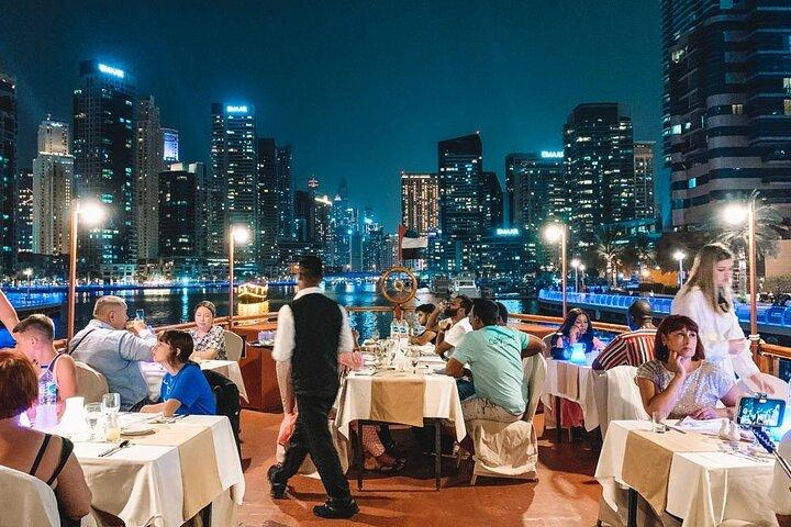 Dubai Marina Luxury Dinner Cruise with Buffet, Live Entertainment
