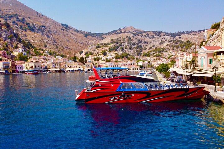 Fast Boat To Symi & St George's Bay Directly from Faliraki Beach