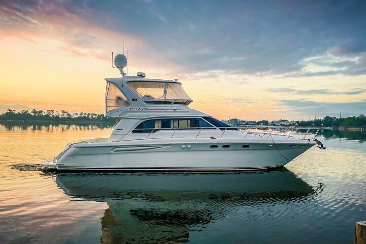 Private 3 Hour Sunset Cruise On A 50' Luxury Yacht With Captain