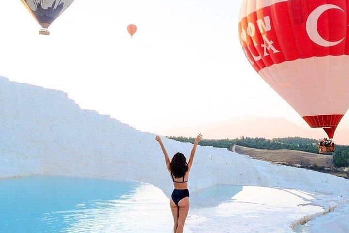 From Fethiye Pamukkale Day Trip w/Hot Aİr Balloon Ride & Lunch