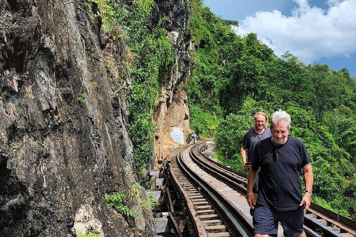 Private Tour: Kanchanaburi Erawan Waterfall Tour from Bangkok