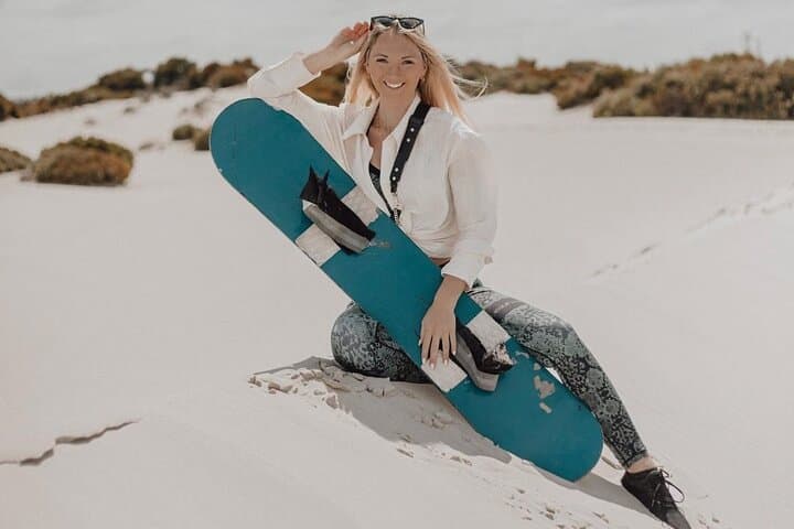 Sandboarding in Atlantis Dunes