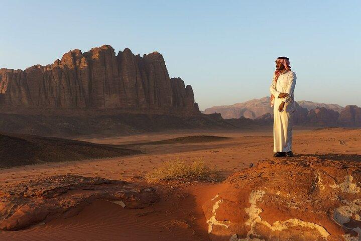 Full-Day Jeep Tour in Wadi Rum with Overnight Stay