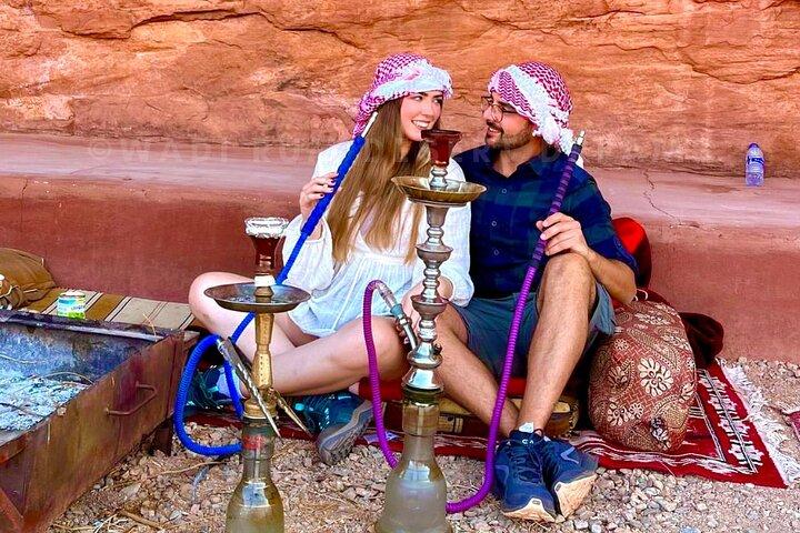 Wadi Rum Full Day Jeep Tour + Overnight & Dinner in Bedouin Camp