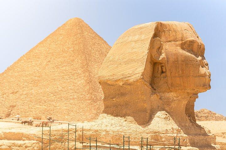 Grand Egyptian Museum, Pyramids, Sphinx & Camel Ride Private Tour