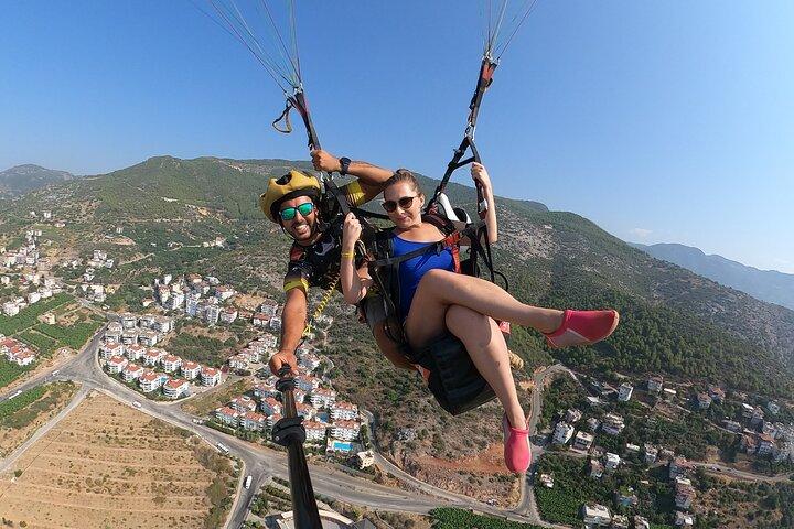 Tandem Paragliding in Alanya, Antalya Turkey with a Licensed Guide