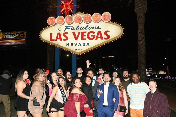 Private Party Bus Tour of the Las Vegas Strip Champagne Toast