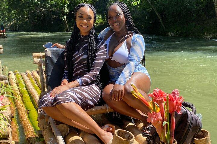 Montego Bay Bamboo Rafting and Hip Strip Private Tour