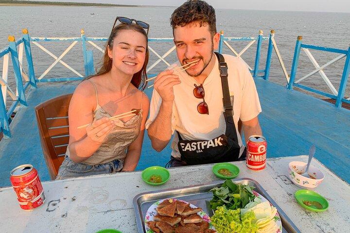 Floating Village Sunset Boat Vespa Tour / Tuk Tuk Available