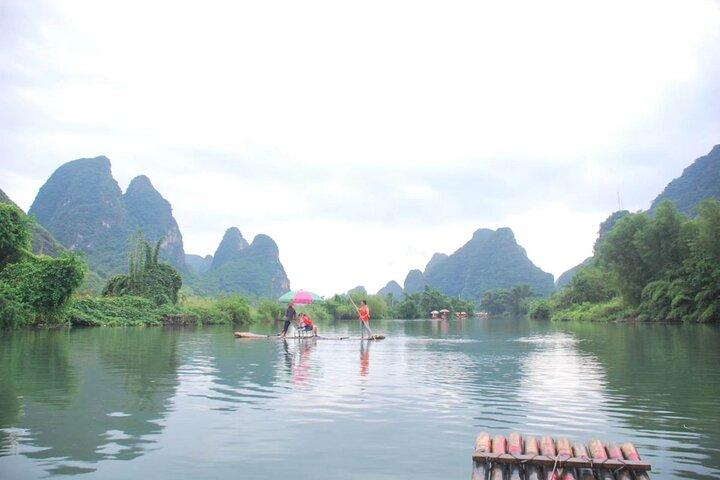 Yangshuo Private Day Tour of Yulong Bamboo Boat and Biking