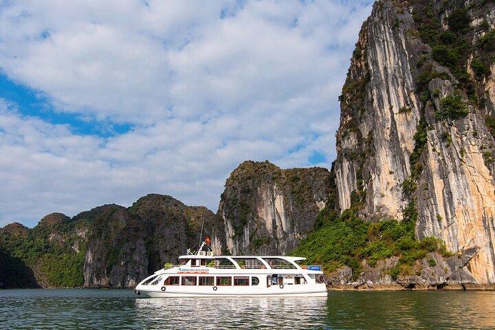 Alova Premium Cruise to Halong Bay 1 Day Trip by Highway Transfer