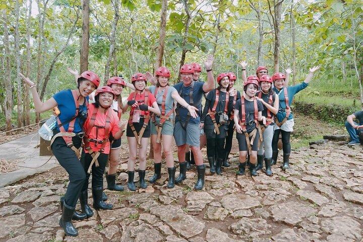 Yogyakarta a day tour Jomblang Cave & Timang Beach