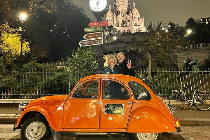 2-hour Private Night Ride in a Citroën 2CV in Paris