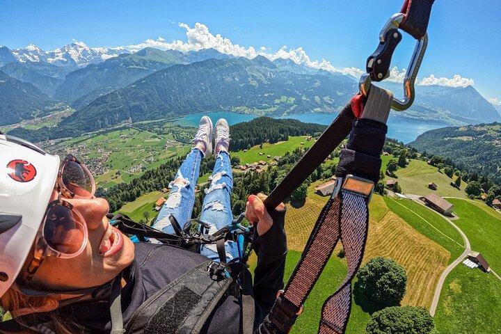 Tandem Paragliding Experience with Transport from Interlaken