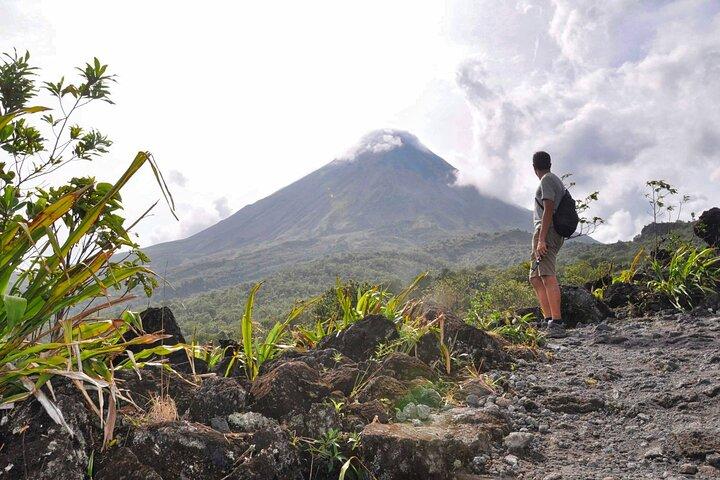 Arenal Hanging Bridges, Volcano Hike & Hotsprings Tour with Lunch