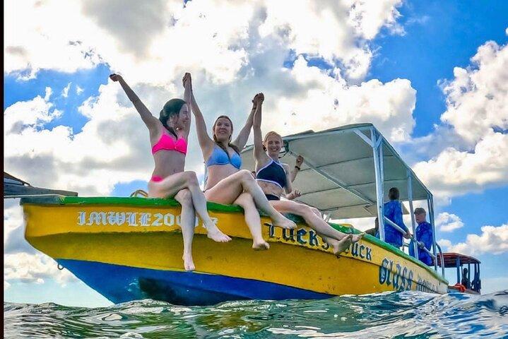 Negril Glass Bottom Boat Tour Snorkeling and Booby Cay